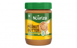 Nouriza Creamy Peanut Butter With Added Vitamins, Minerals & Omega 3, Unsweetened  Jar  500 grams